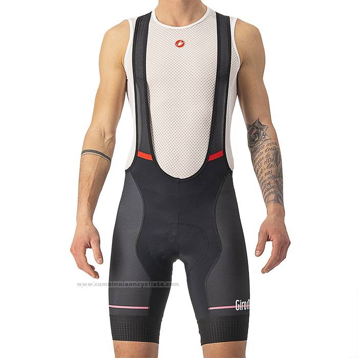 2023 Maillot Cyclisme Giro d'Italia Bleu Blanc Manches Courtes et Cuissard